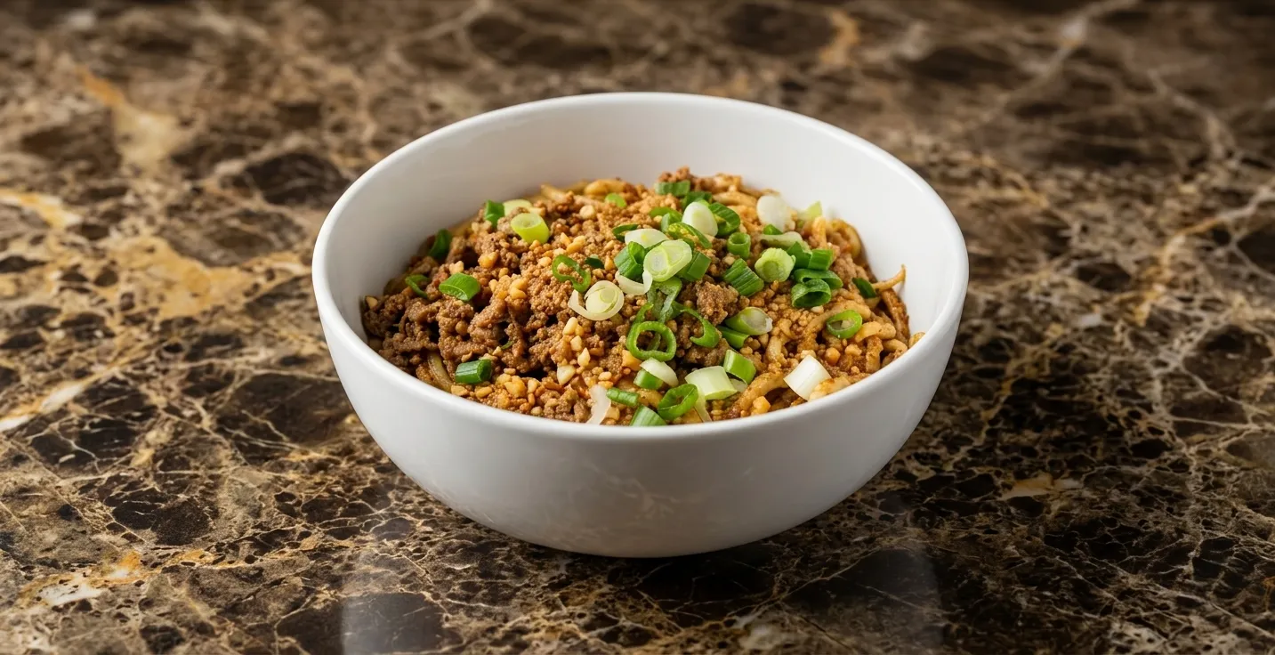 Hot Spicy Noodle — fiery chilli oil hand-pulled noodles at Dancing Noodle on Pembina Hwy Winnipeg